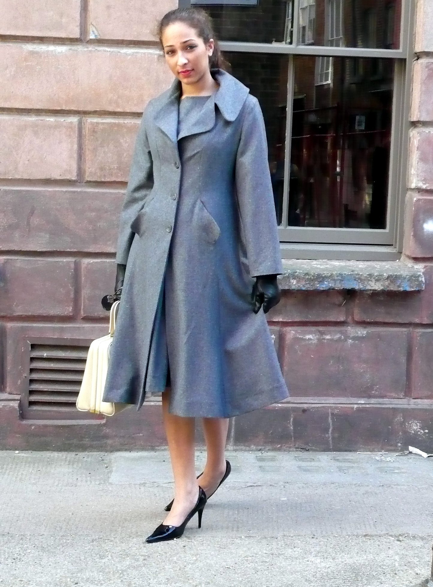 Vintage Coat - long wool coat