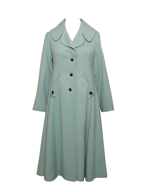 Vintage Coat - long wool coat