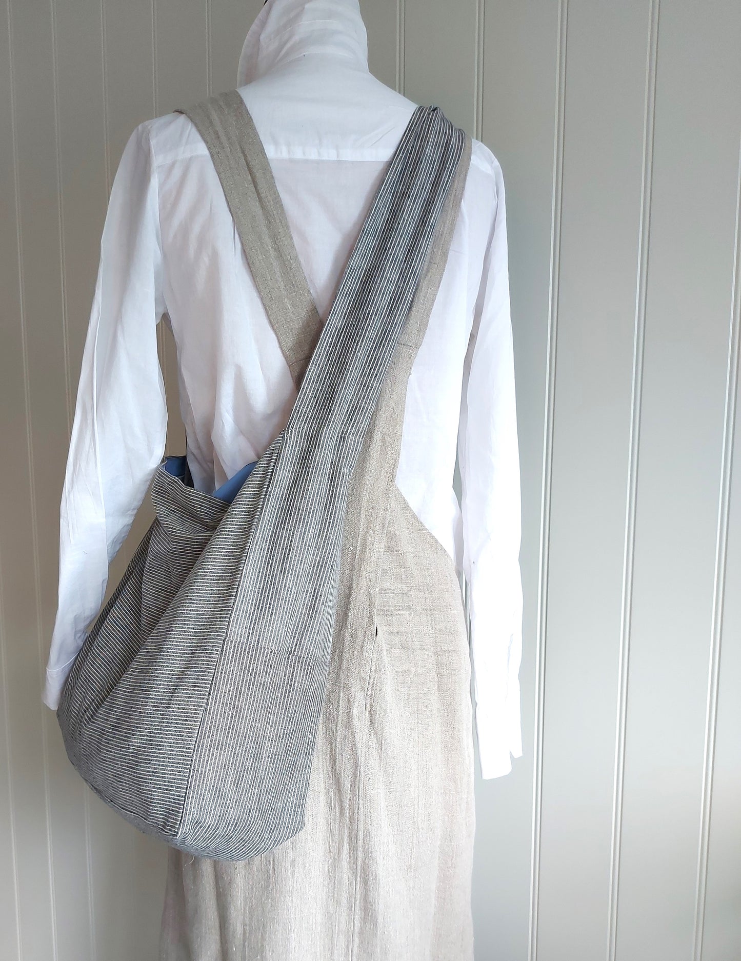 Messenger - Cotton/linen crossbody bag