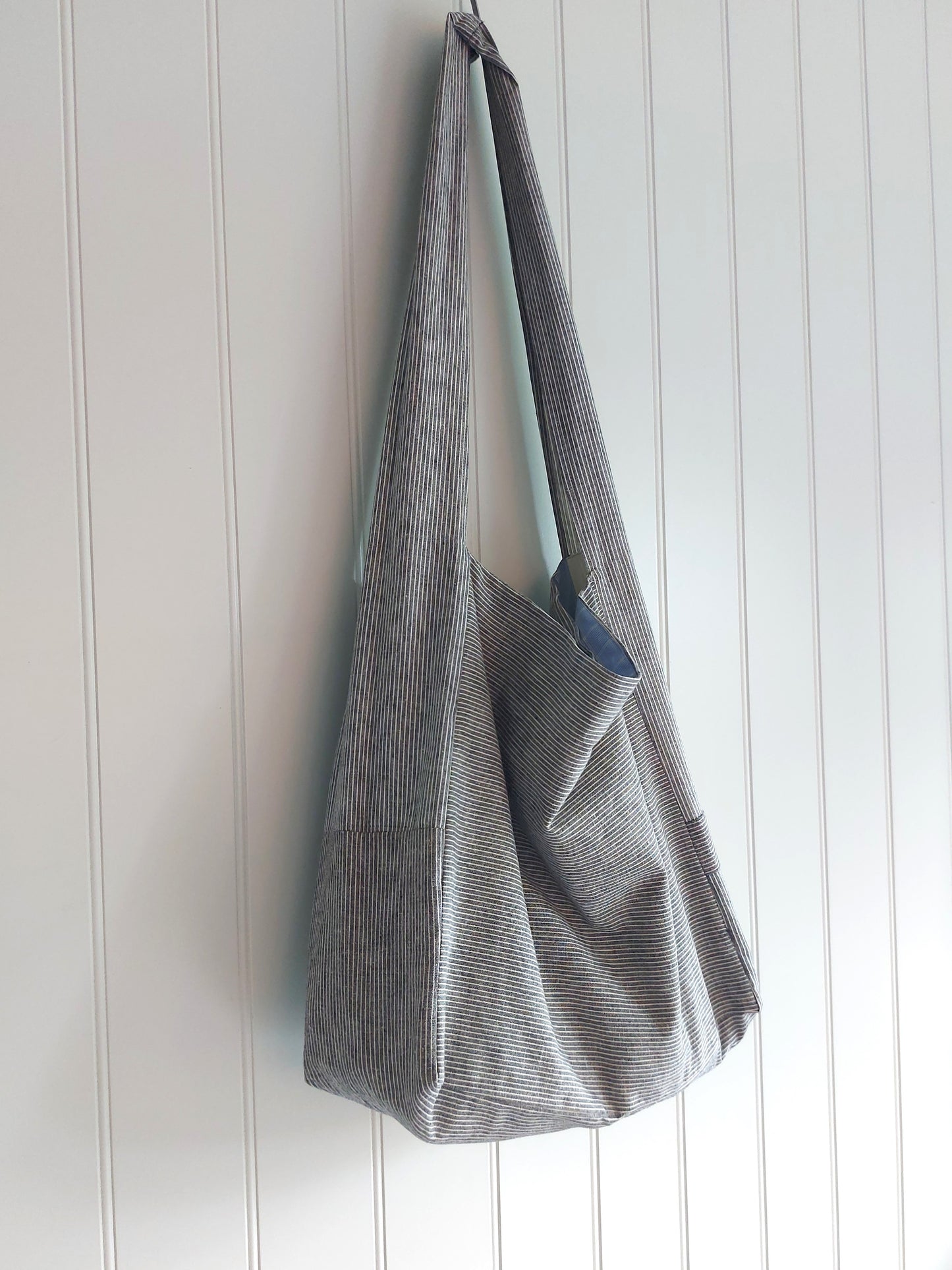 Messenger - Cotton/linen crossbody bag