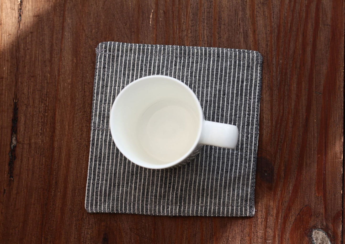 Set of 6 linen/cotton coasters