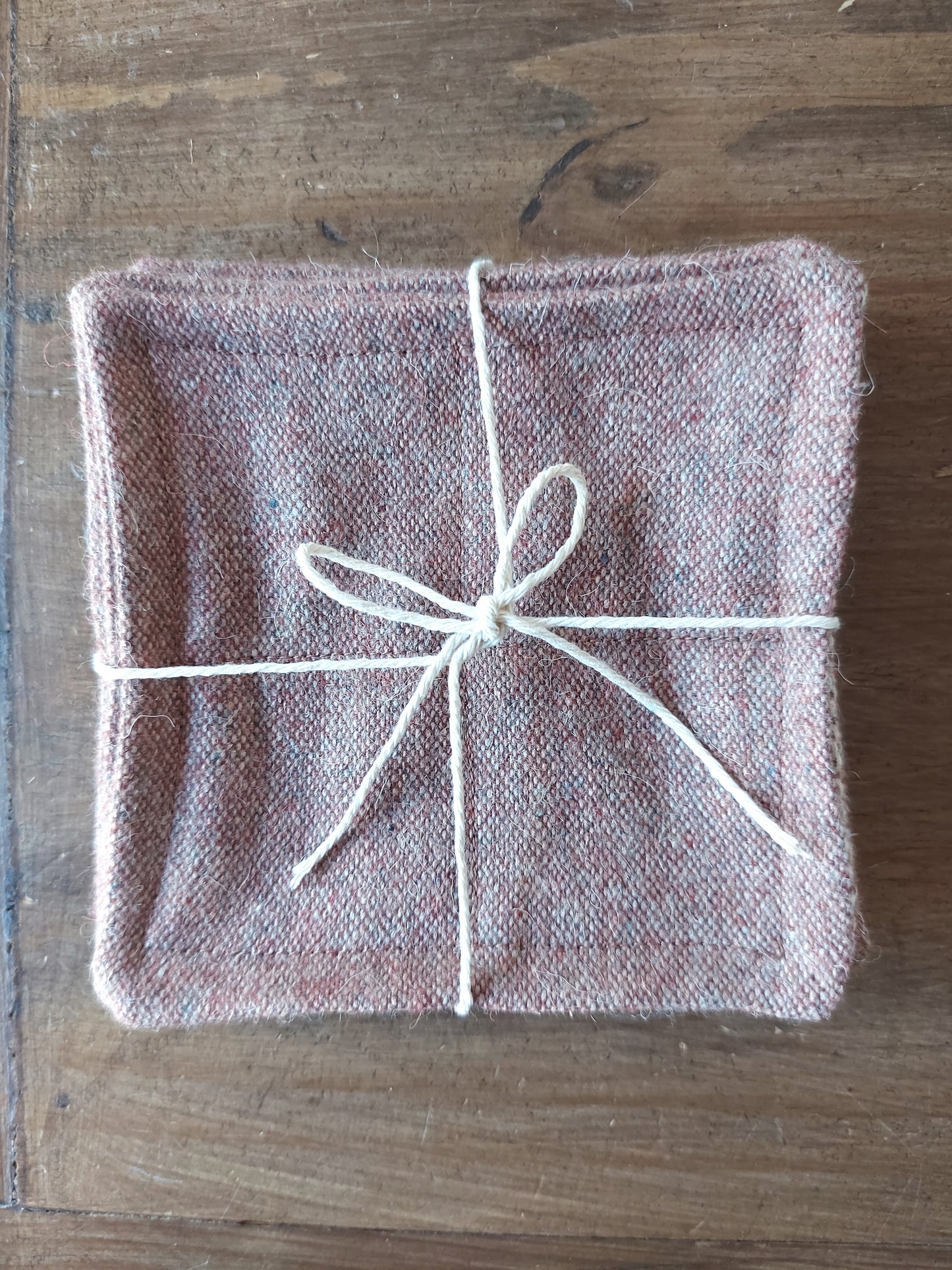 Set of 6 wool coasters