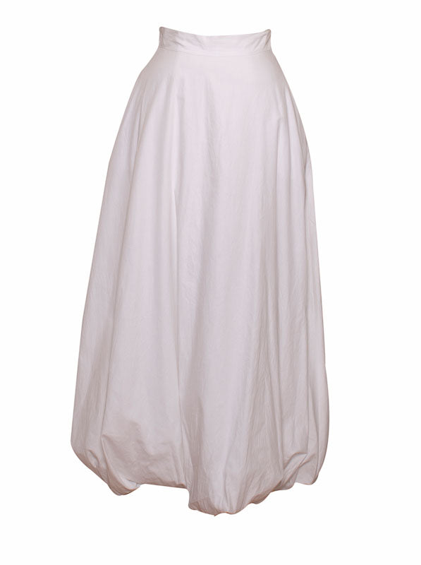 Gigi - cotton long skirt with bubble hem – voy