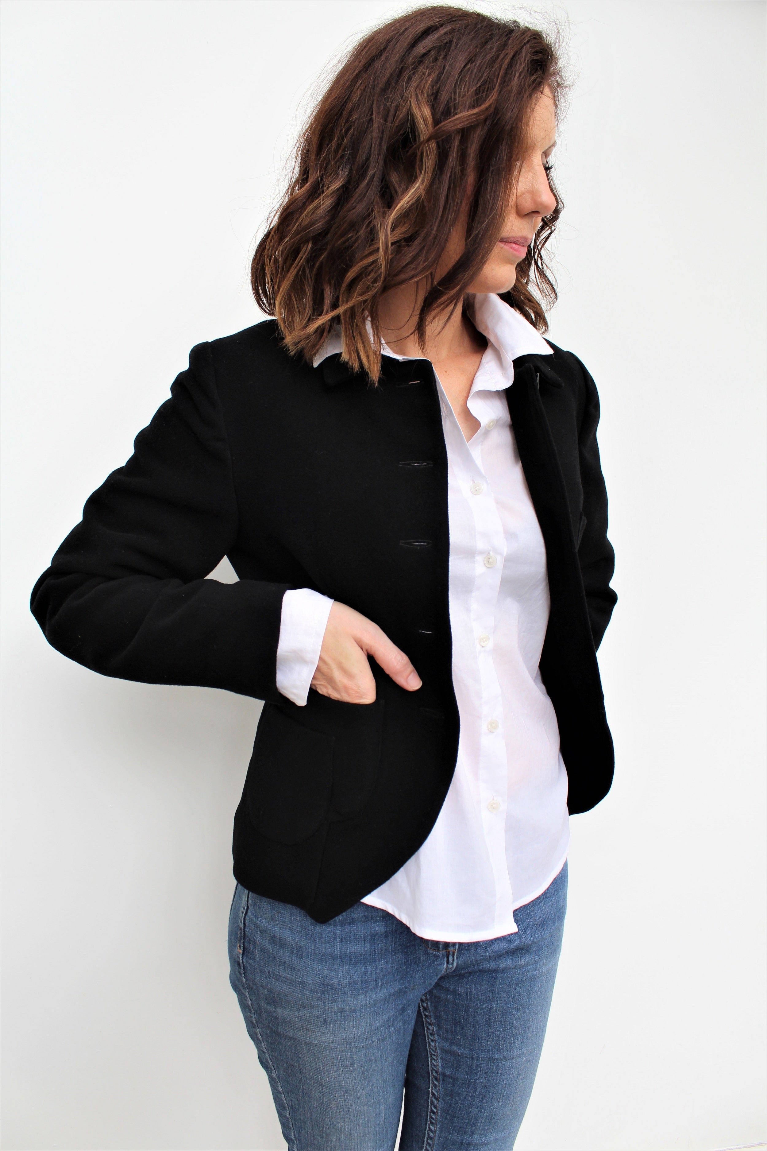 Rhumba Velvet Tailored Jacket Black