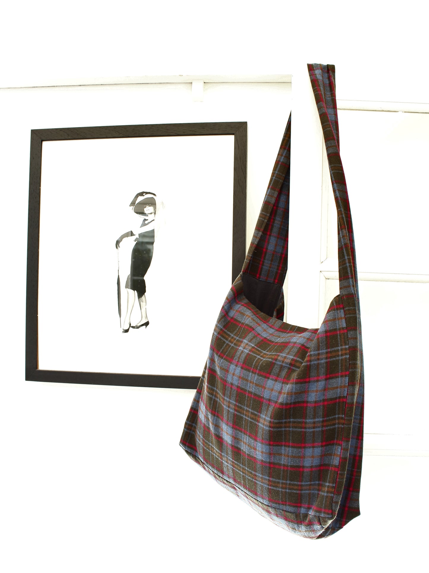 Messenger - tartan wool crossbody bag WAS: £65.00